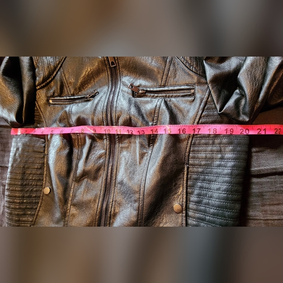 Faux Leather BLACK Moto Jacket - Picture 5 of 6